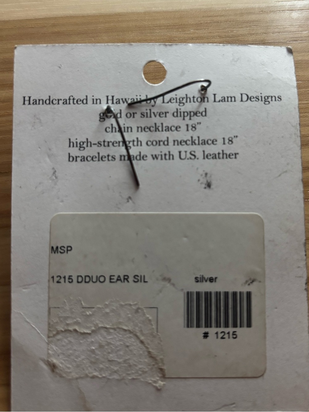 Alii Kula Lavender Dragonfly Rectangle Dangle Earrings - Silver Tone - Picture 2 of 2